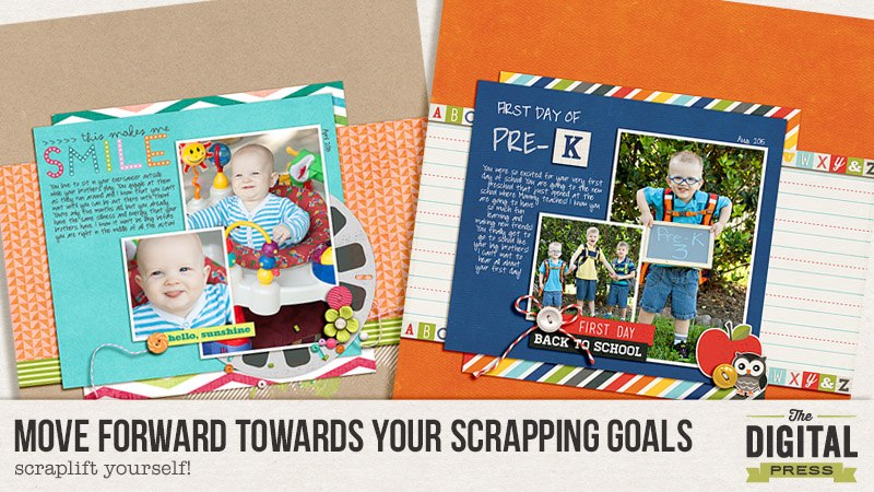 Move Forward Towards Your Scrapping Goals - Scrapbook Yourself!
