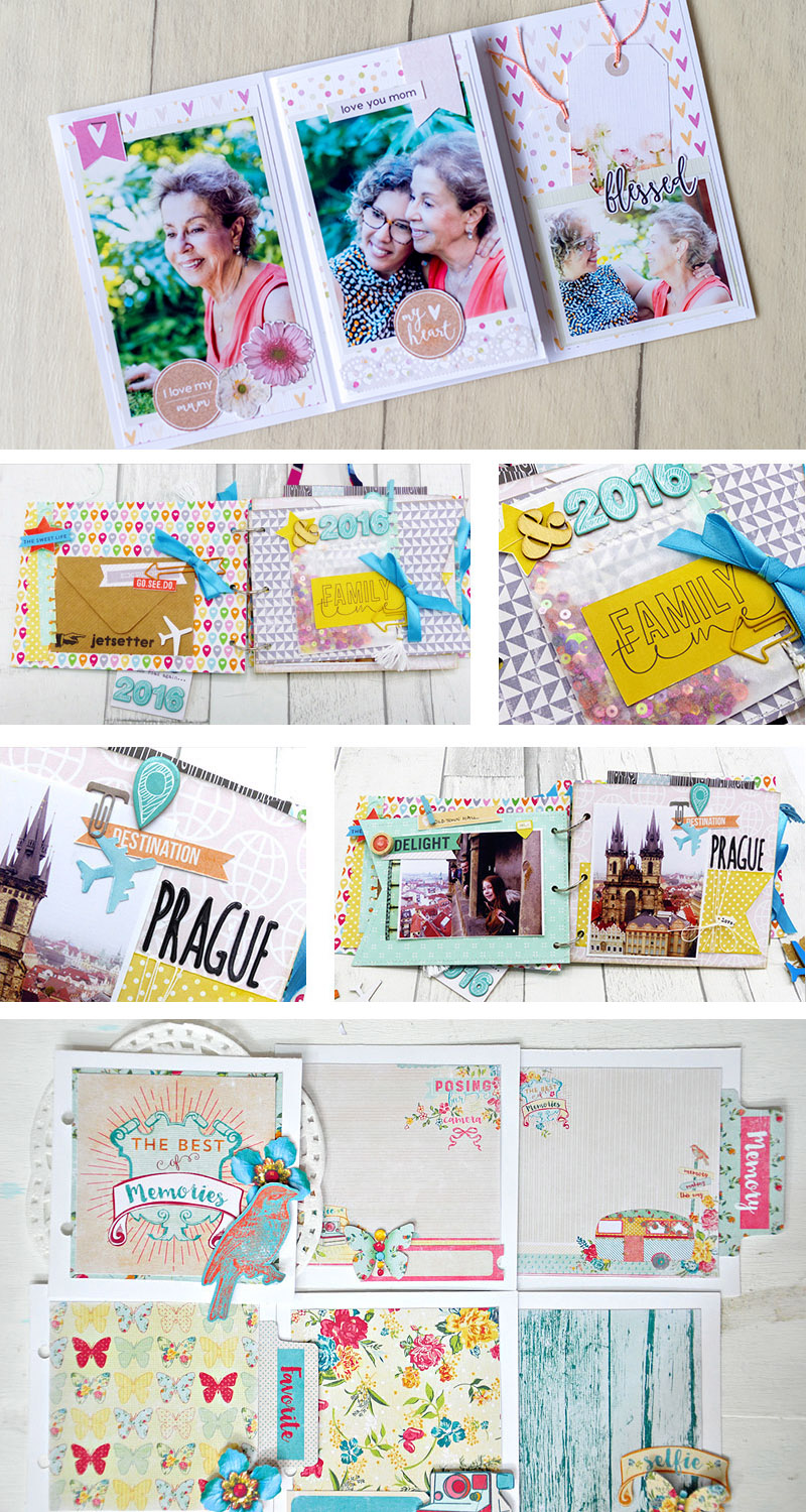 2 Mini Scrapbook Albums - Tutorial 